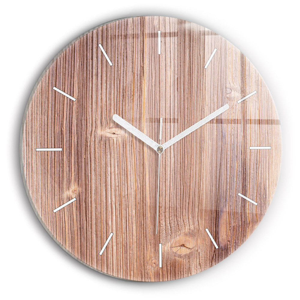 Hodiny na skle kulaté Paprika